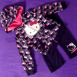 Hello Kitty Hoodie, Sweat Suit Sequins! 12M